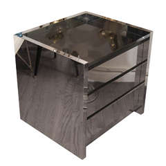 Polished Stainless Steel Chest of Drawers 8