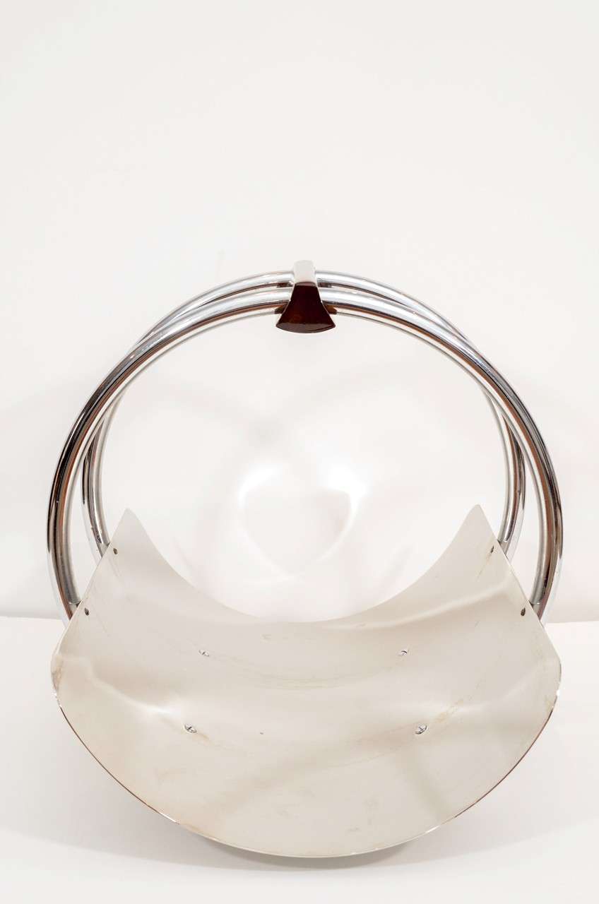 Art Deco Fireside Wood Basket at 1stDibs