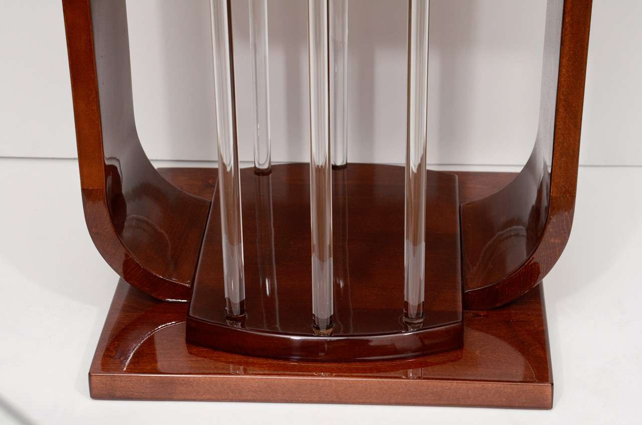 Single Art Deco Square Lamp Table For Sale at 1stDibs