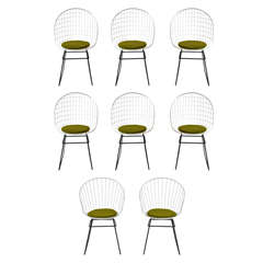Vintage Set of 8 Cees Braakman Chairs for Pastoe