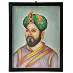 Framed Vintage Indian Portrait