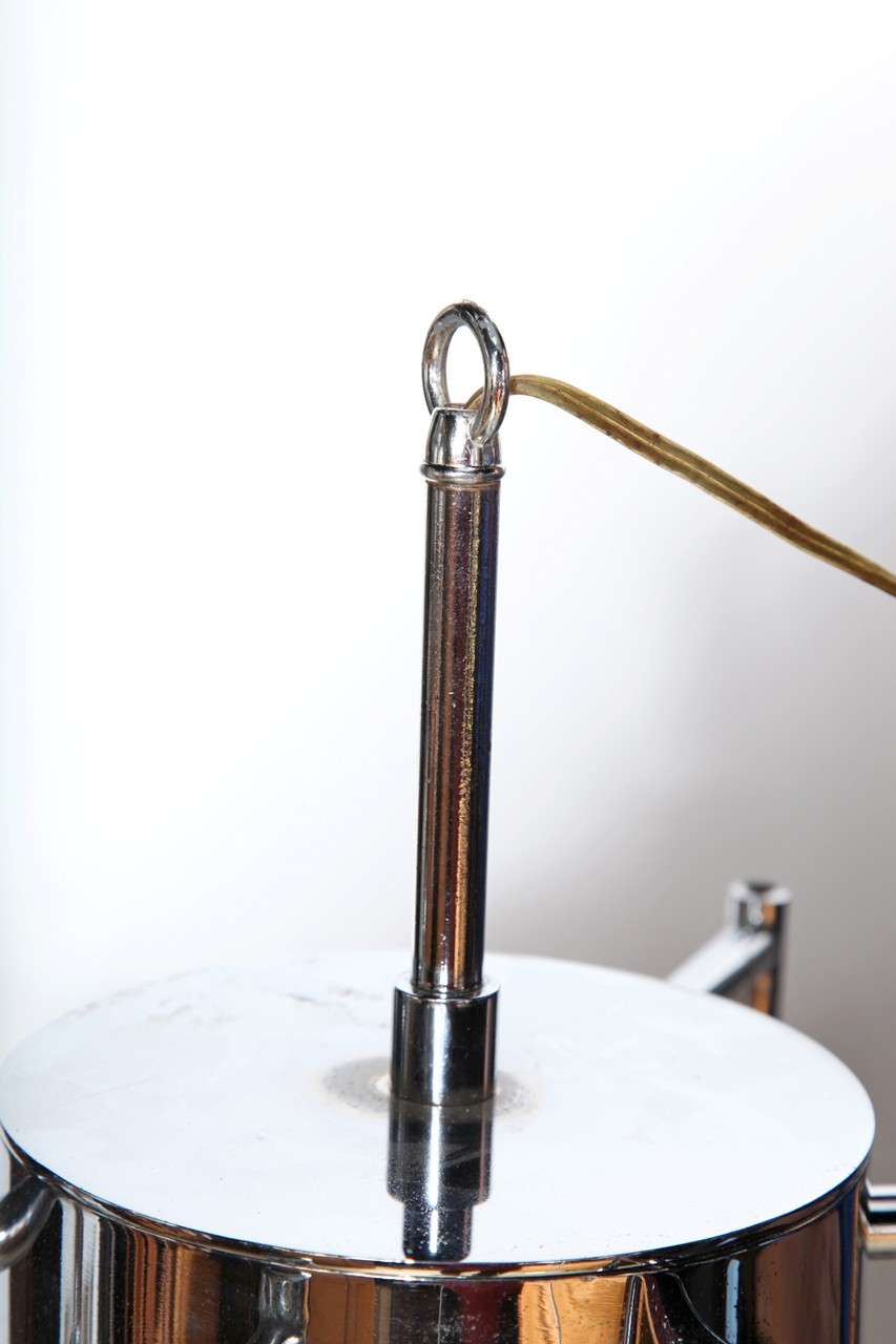 Reggiani Italien Gestufte Chrom-Pendelleuchte „Horn“ mit sechs Armen, 1970er Jahre im Zustand „Gut“ im Angebot in Bainbridge, NY