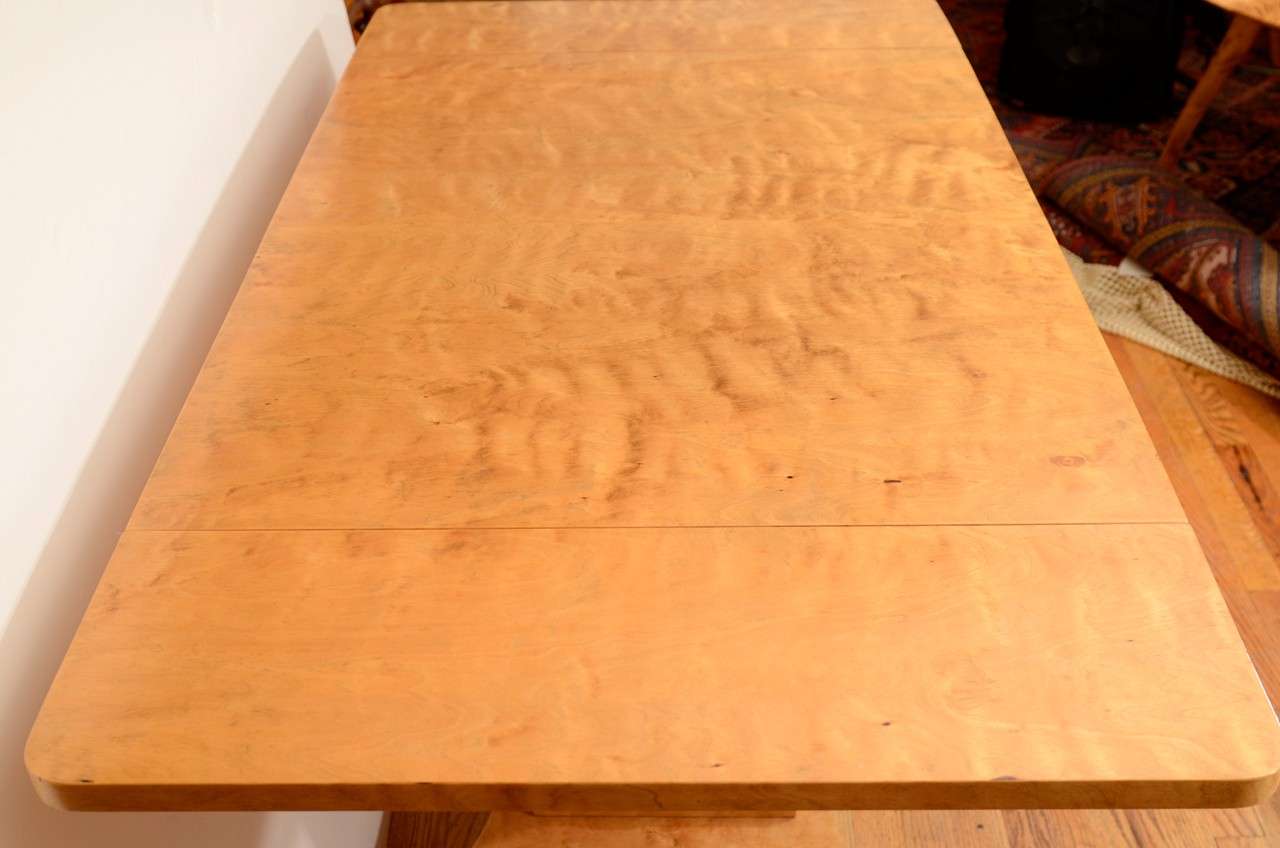 Birch Biedermeier Salon Table For Sale