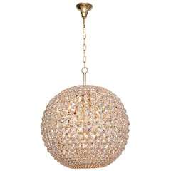 Spectacular spherical chandelier by Lobmeyr