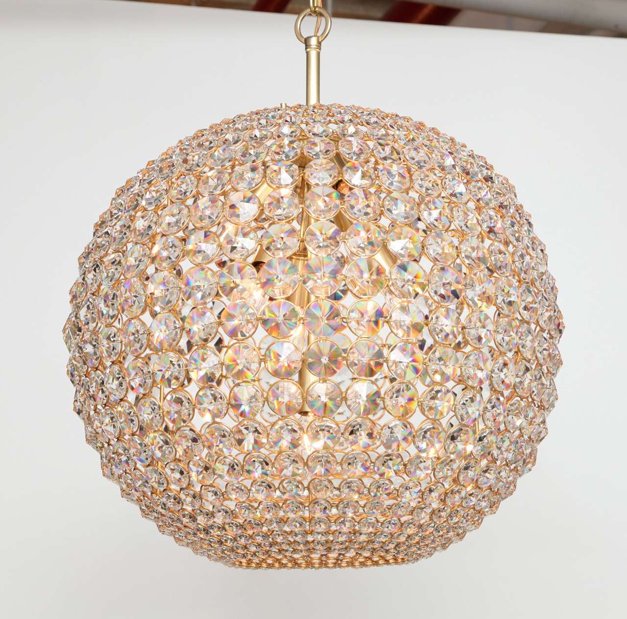 Spectacular spherical chandelier by Lobmeyr at 1stdibs