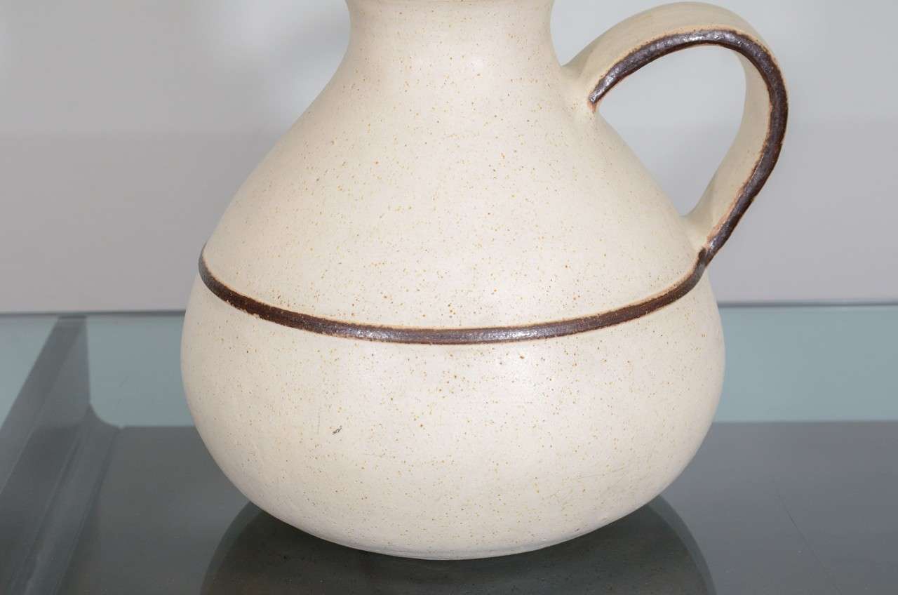 Italian Guido Gambone Ceramic Lamp