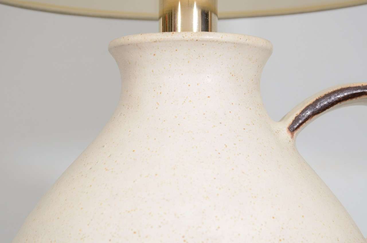 20th Century Guido Gambone Ceramic Lamp