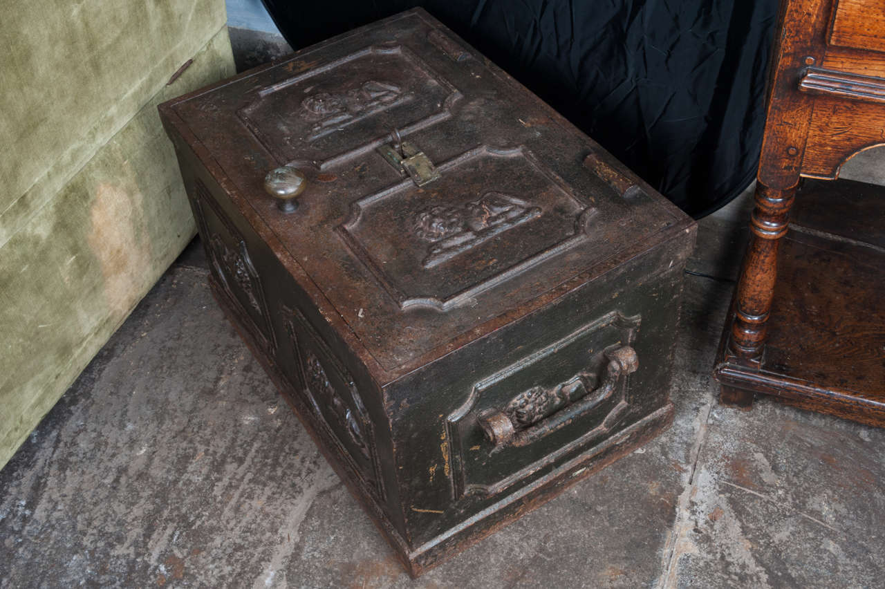 Iron Late 17c strong box For Sale