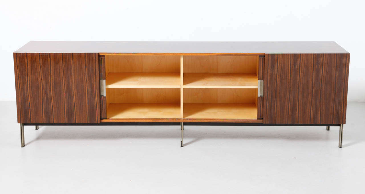 Large Sideboard by De Coene Fréres for Knoll international, Belgium 1960s In Good Condition In Antwerp, BE