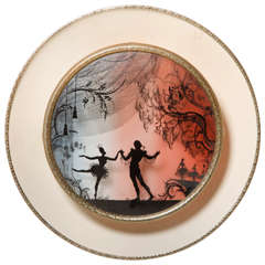 Whimsical 1950
s Romantic Scene Wall Lamp. Whimsical 1950
s Romantic Scene Wall Lamp.