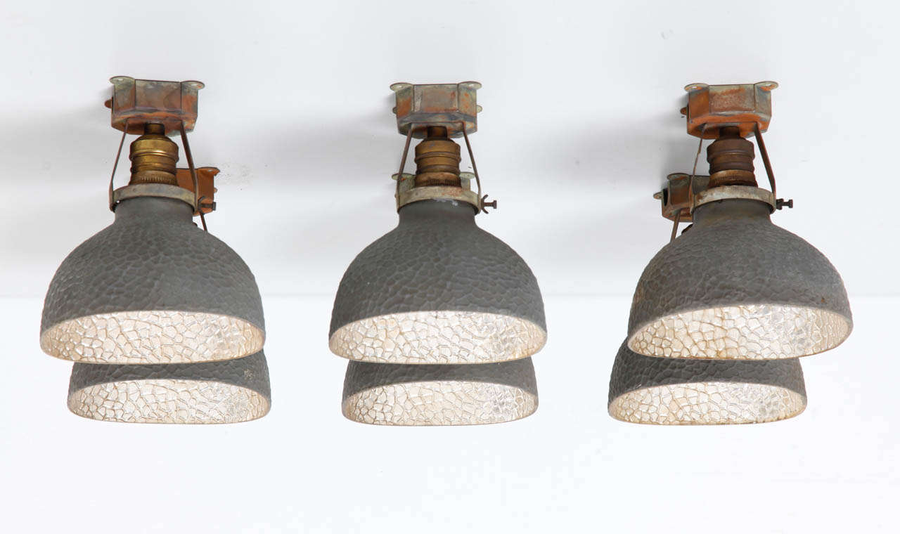 A Set Of Jena Industrial Lamps