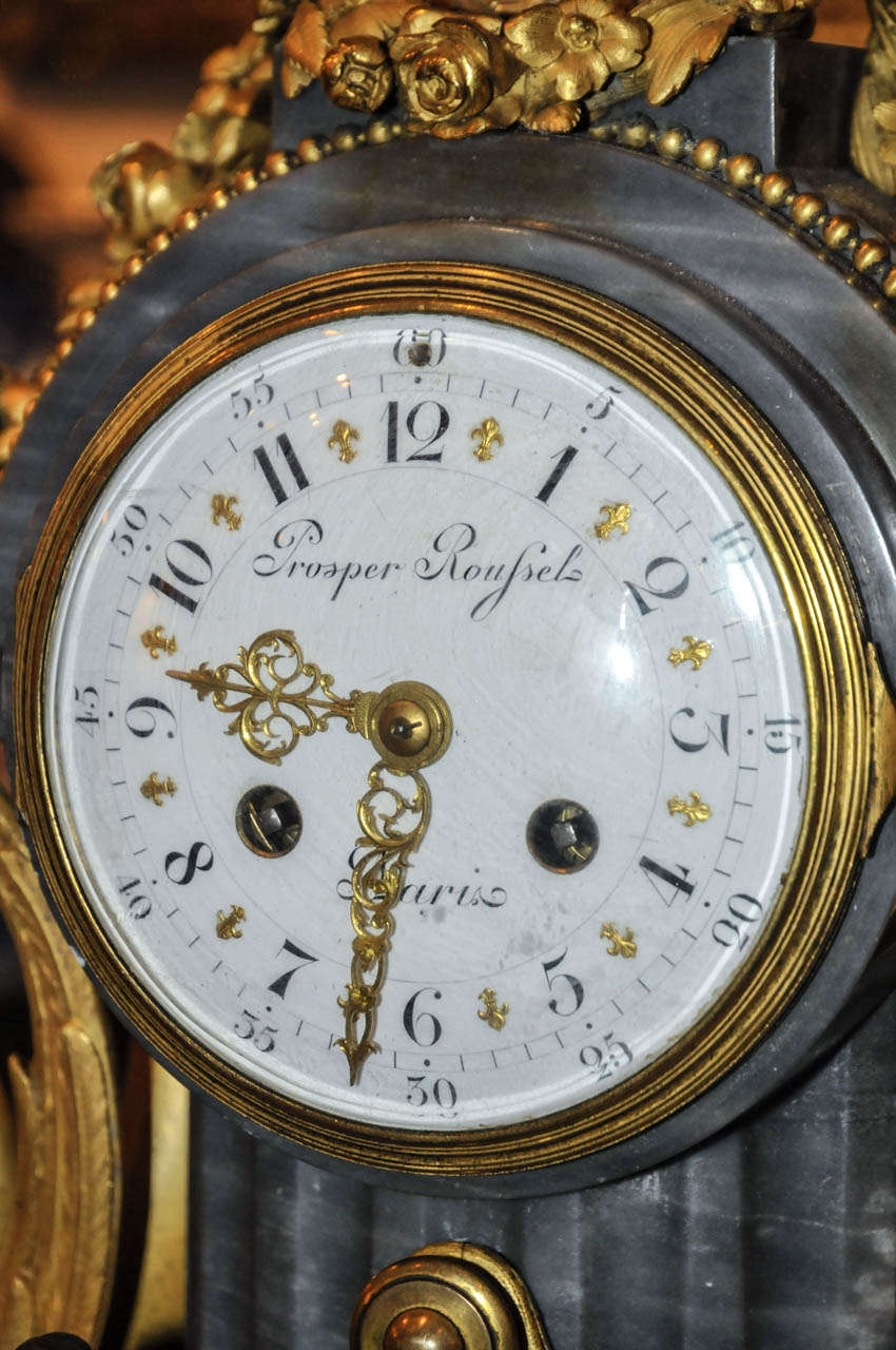 19th Century 1880 Clock by Prospere Roselle For Sale