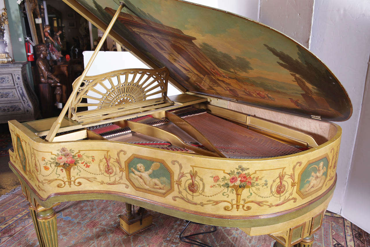 painted grand piano