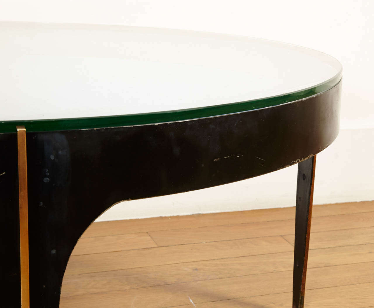 Exceptional Coffee Table with Glass Top by Fontana Arte, Italy circa 1950-55 In Good Condition In Paris, FR