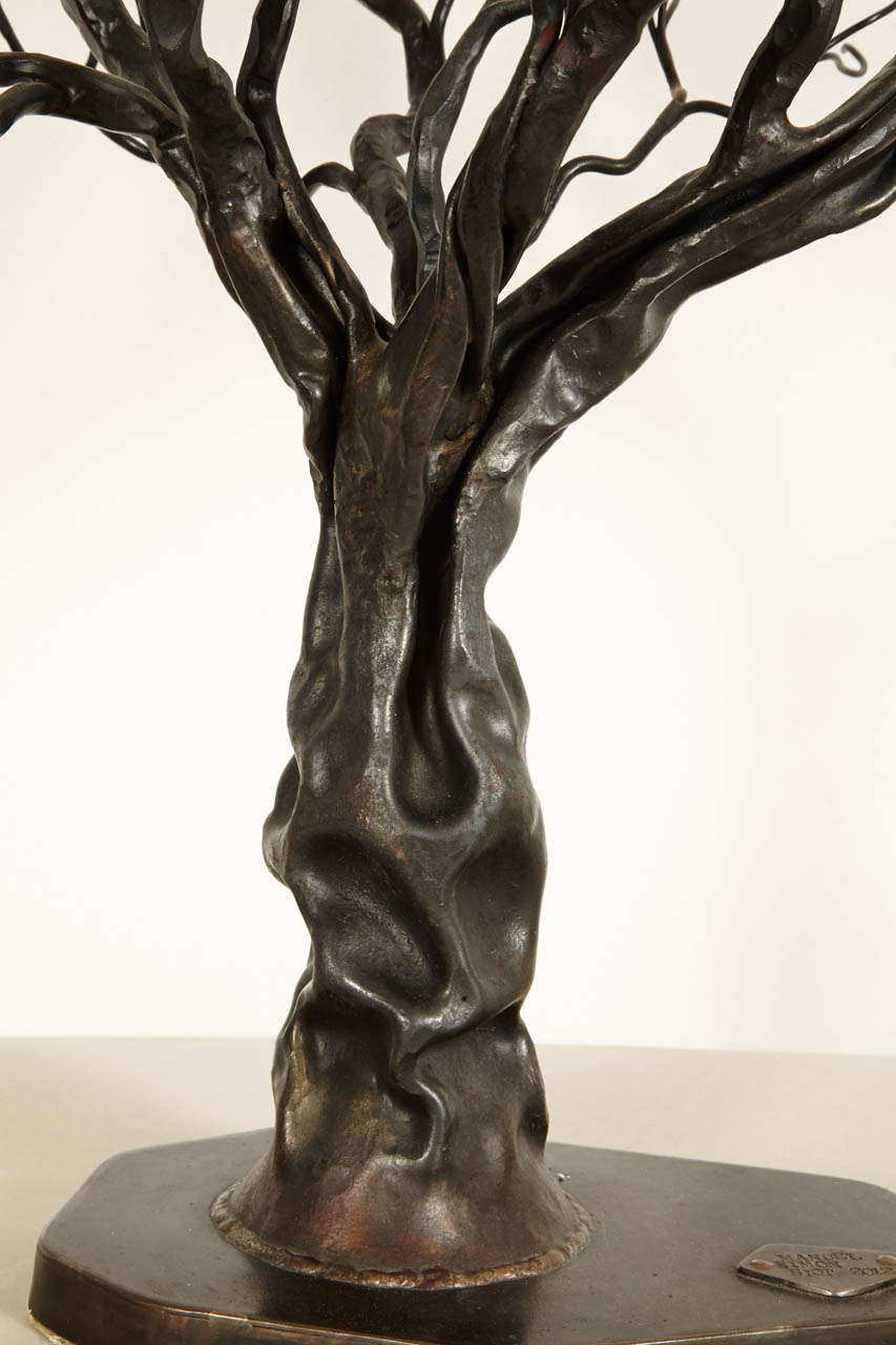 French Forged Iron Olive Tree, 2012, by Manuel Simon