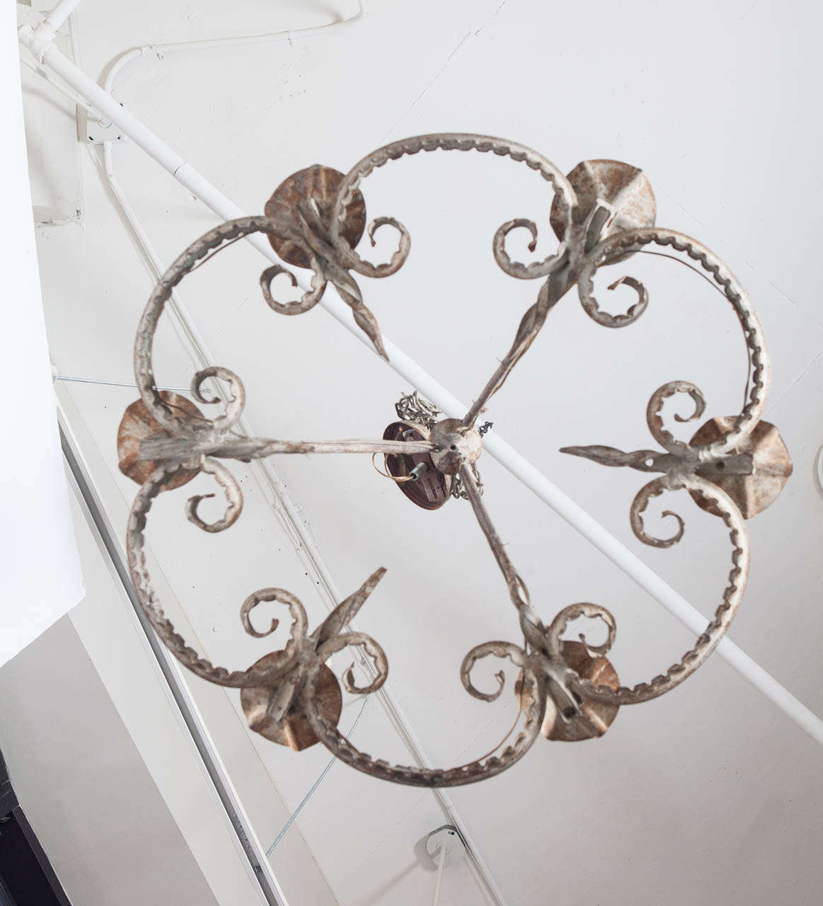 Early 20th Century Iron Chandelier 2