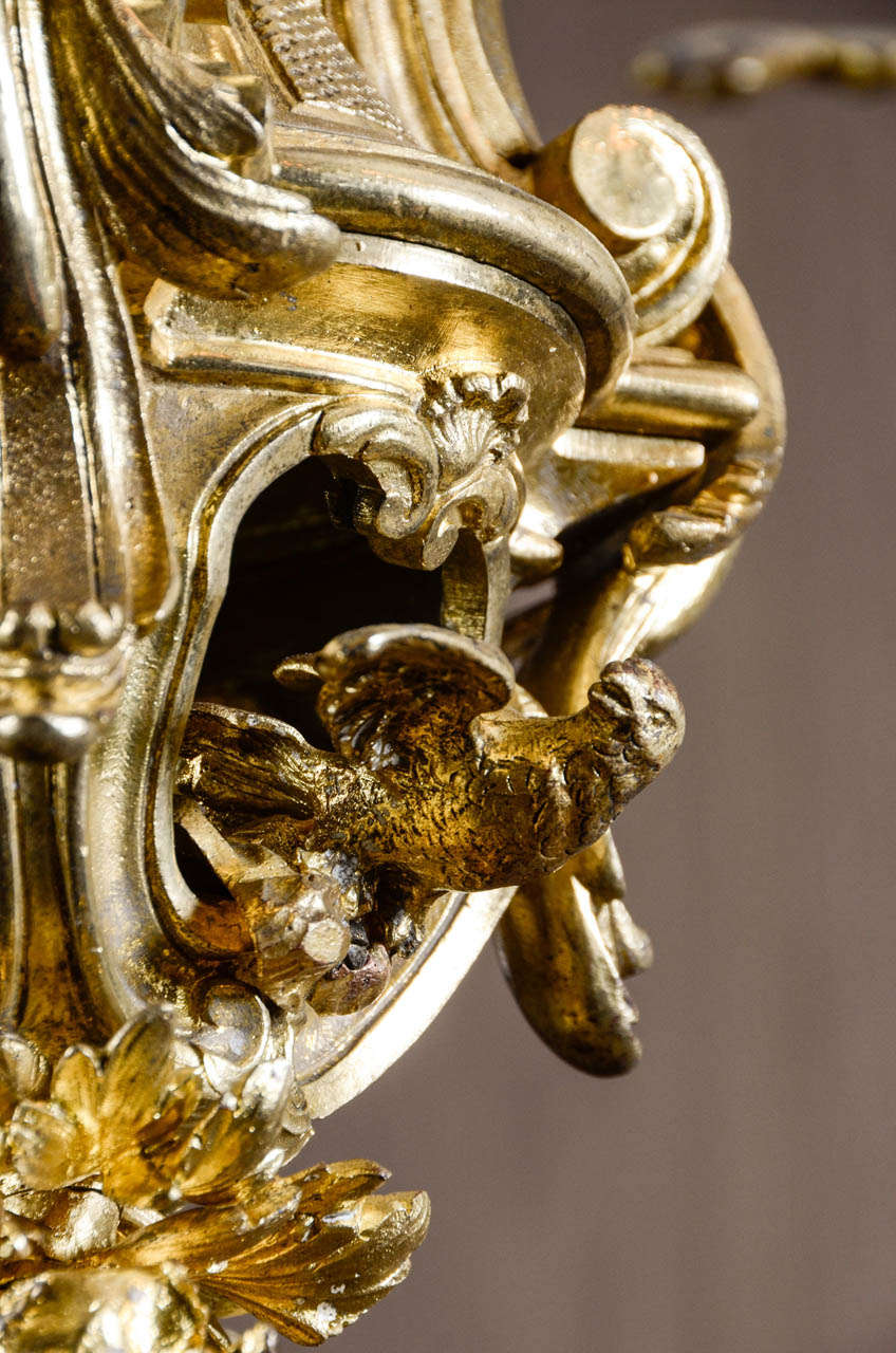 An Impressive French 19th Century Gilt-Bronze Fifteen-Light Chandelier 1
