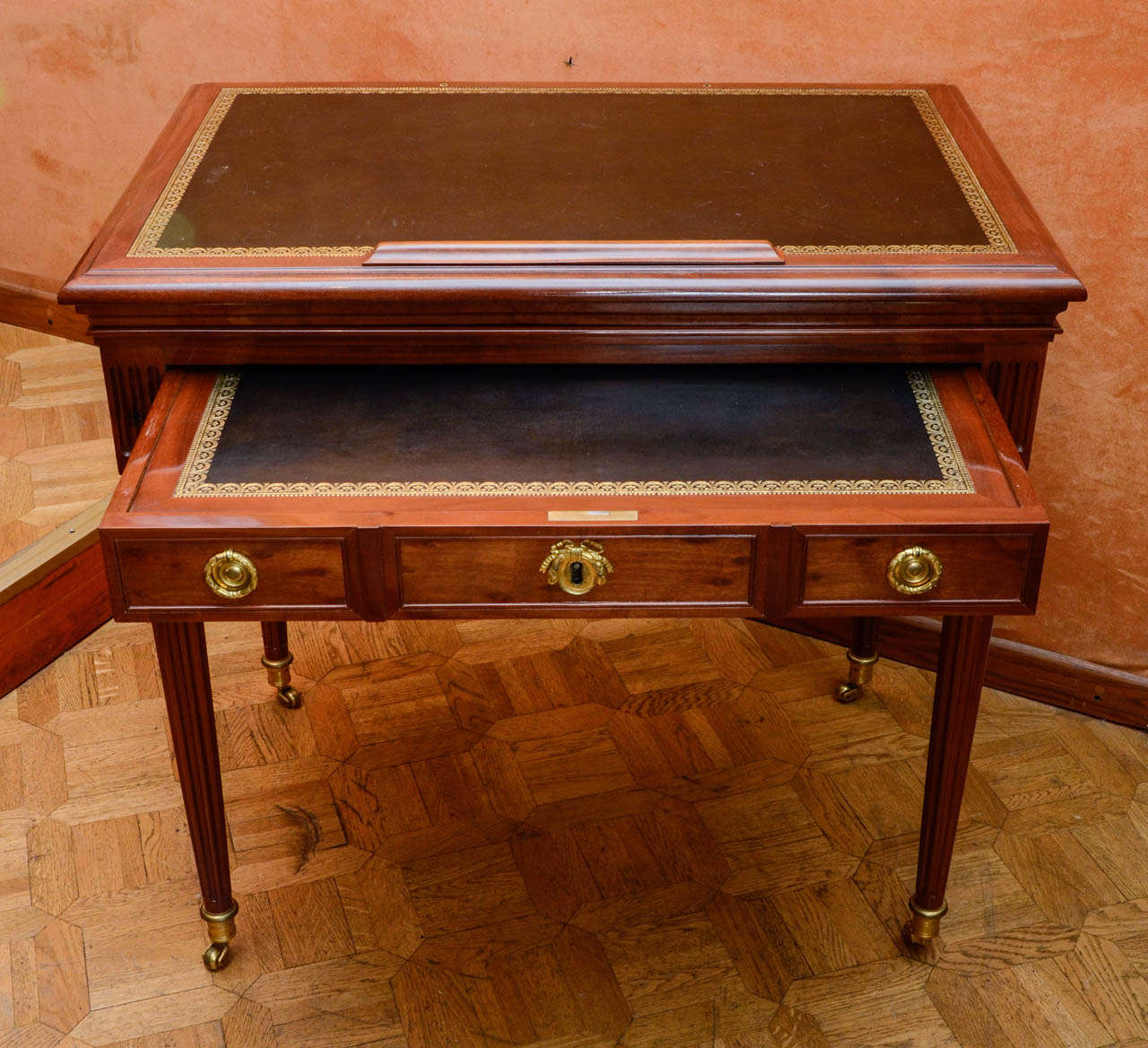 A Louis XVI mahogany architects table 2