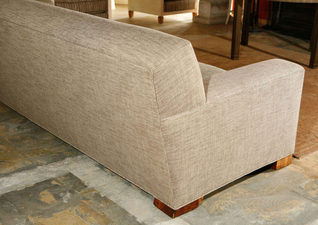 Large Scale Roy McMakin Sofa in New Ralph Lauren Upholstery 2