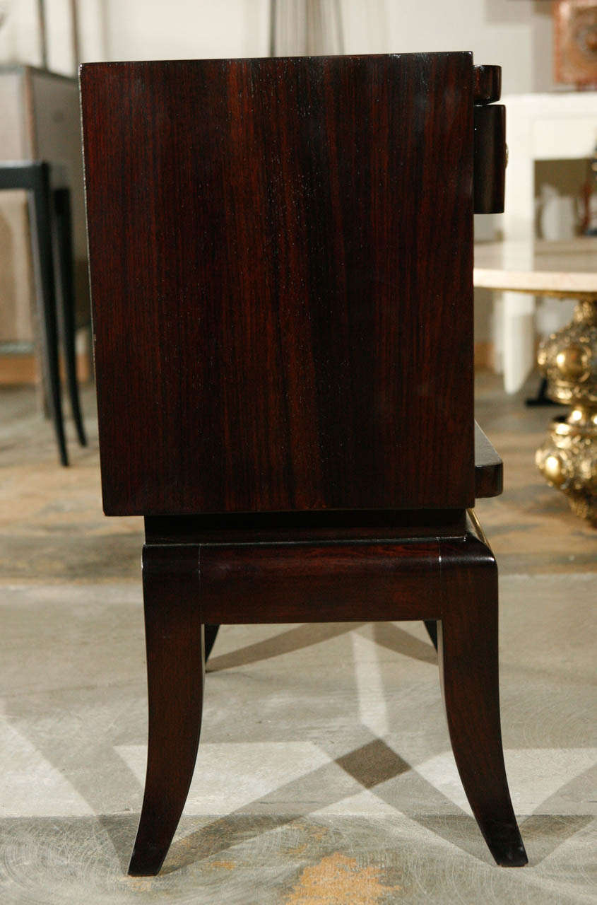 Mahogany Deco Side Table or Nightstand