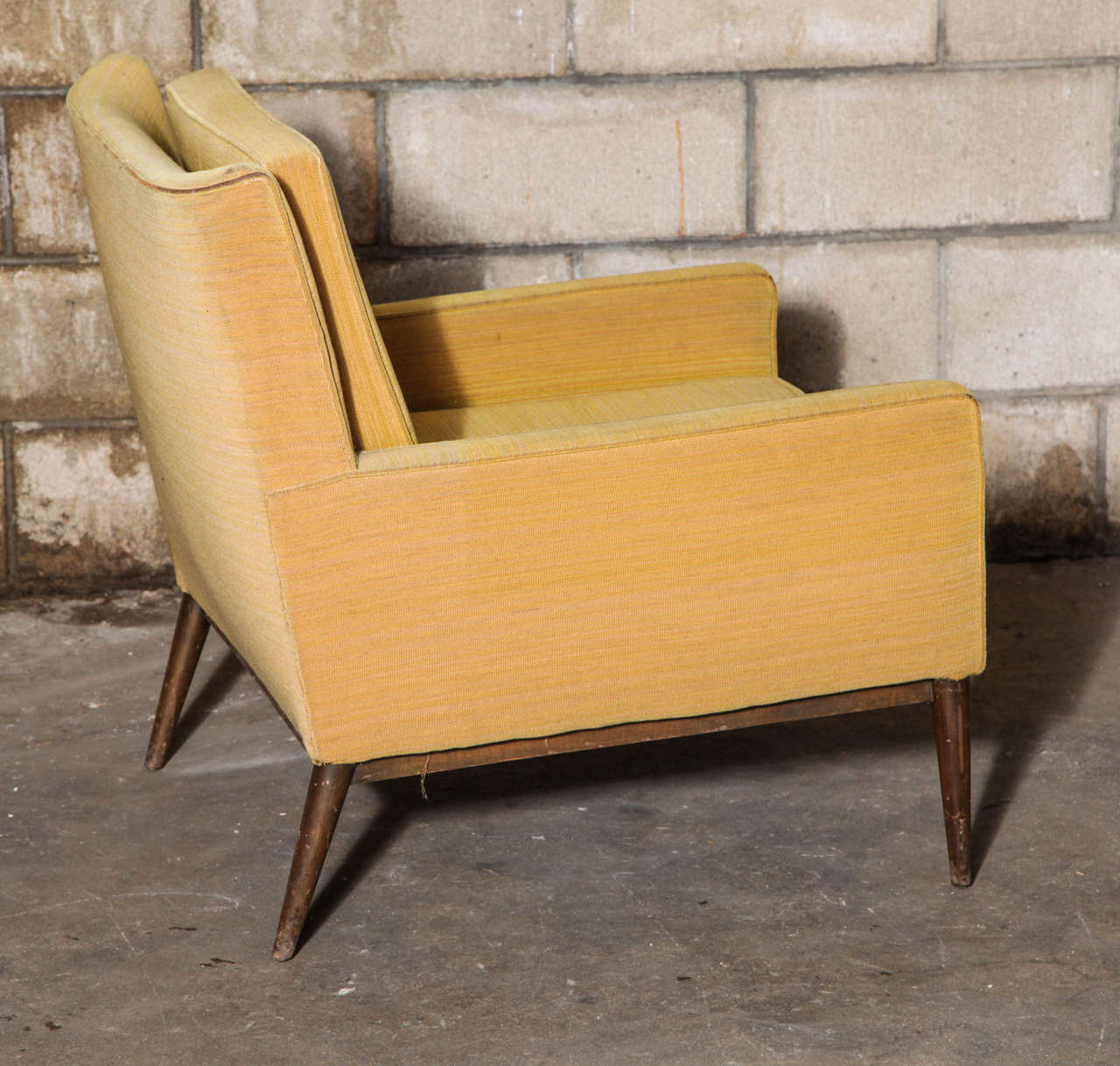 Paul McCobb Lounge Chairs and Ottoman In Fair Condition In Princeton, NJ