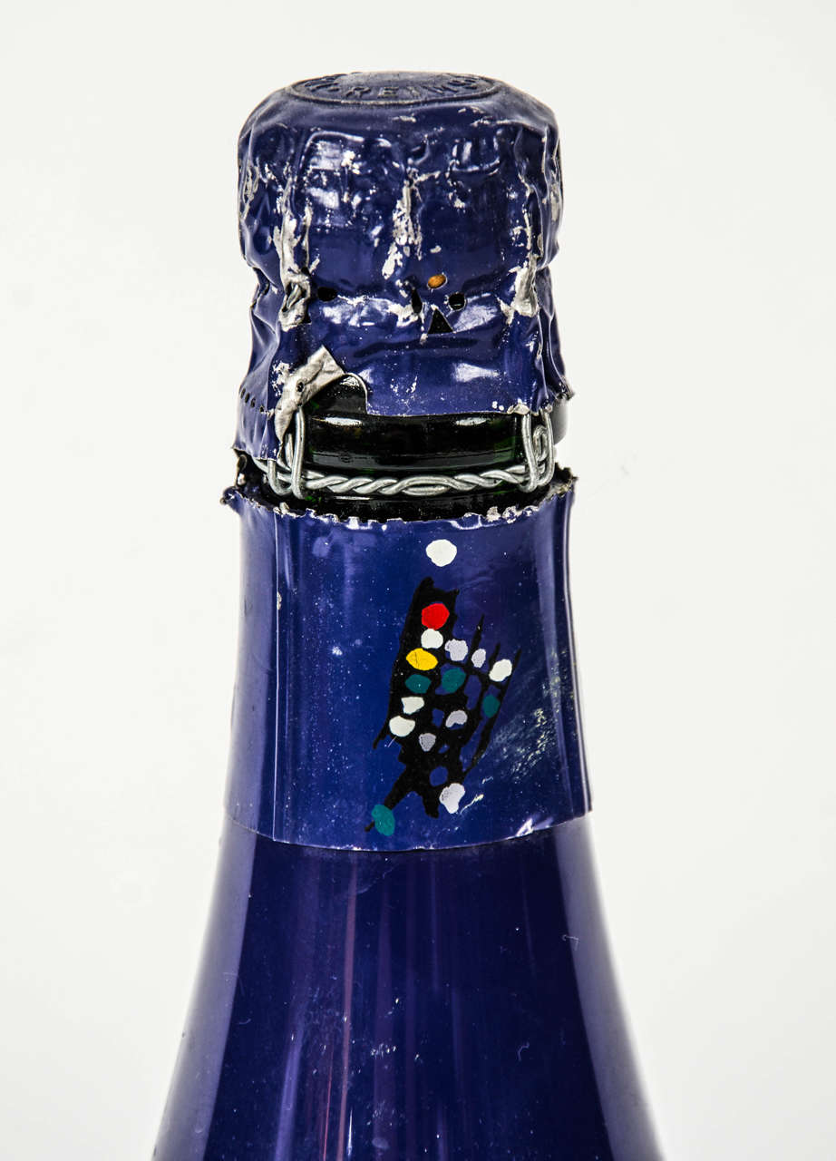 European Tattinger Champagne Bottle by Maria Helena Vieira da Silva For Sale