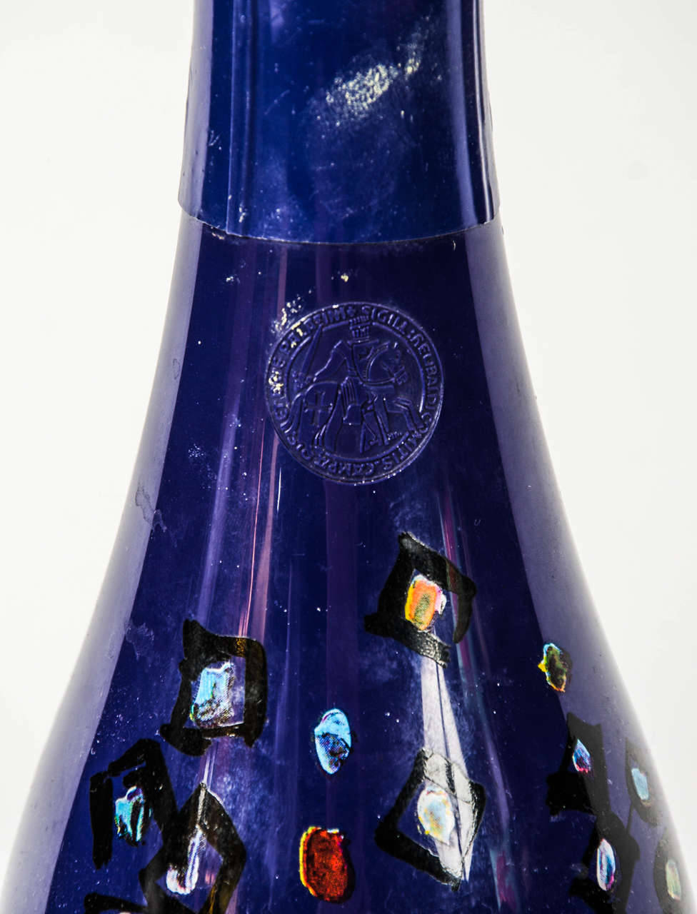 Tattinger Champagne Bottle by Maria Helena Vieira da Silva In Distressed Condition For Sale In London, GB