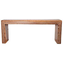 Console Table from Reclaimed Pine Beams 5