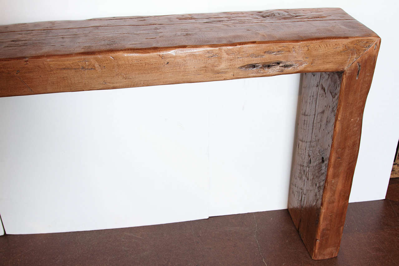 Console Table made from Reclaimed Pine Elements 1