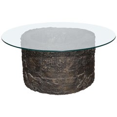 Paul Evans for Directional "Sculpted Metal Collection" Bronze Resin Coffee Table