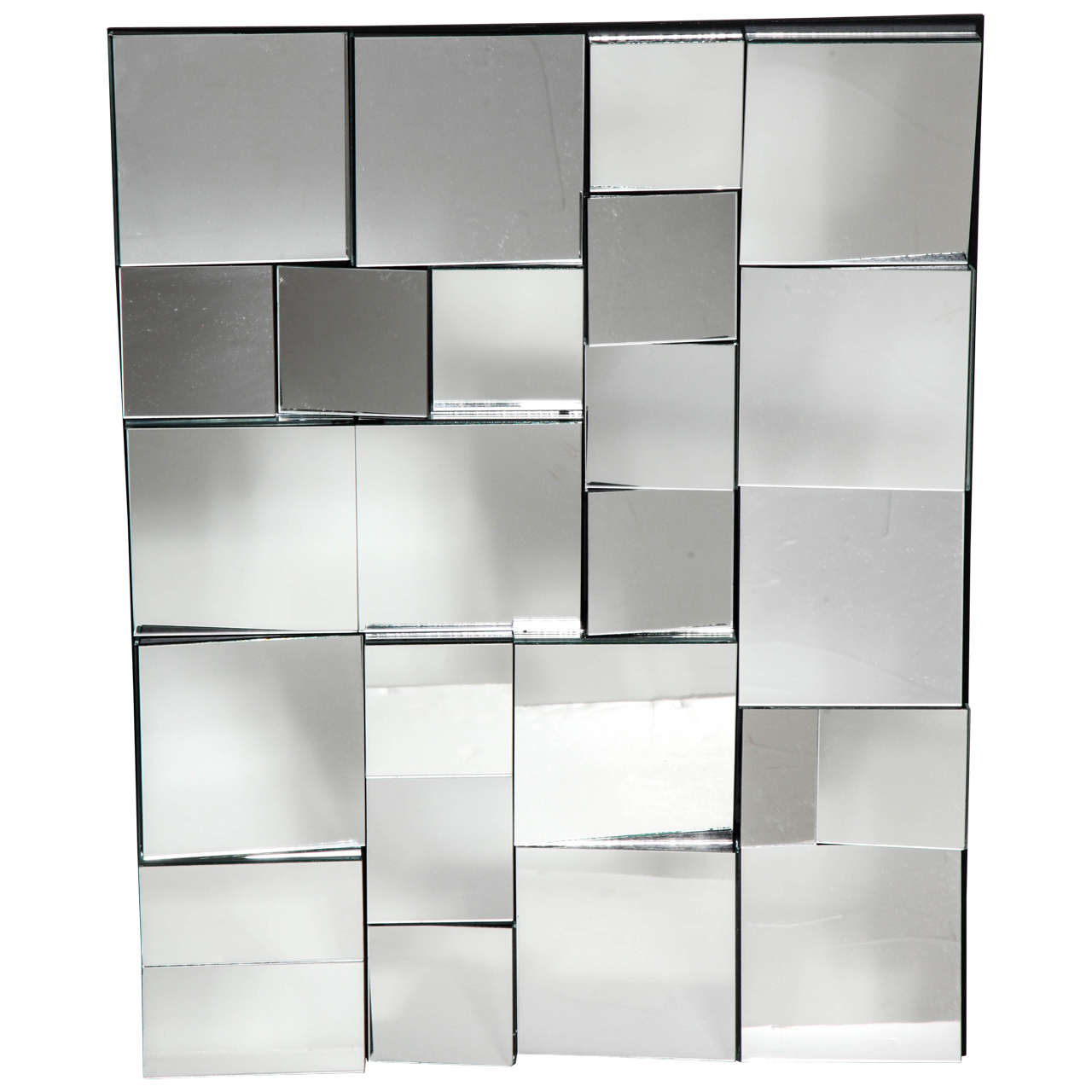 Neal Small Smaller Faceted "Slopes" Mirror from Circa 2000 Limited Edition 