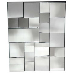 Neal Small Smaller Faceted "Slopes" Mirror from Circa 2000 Limited Edition 