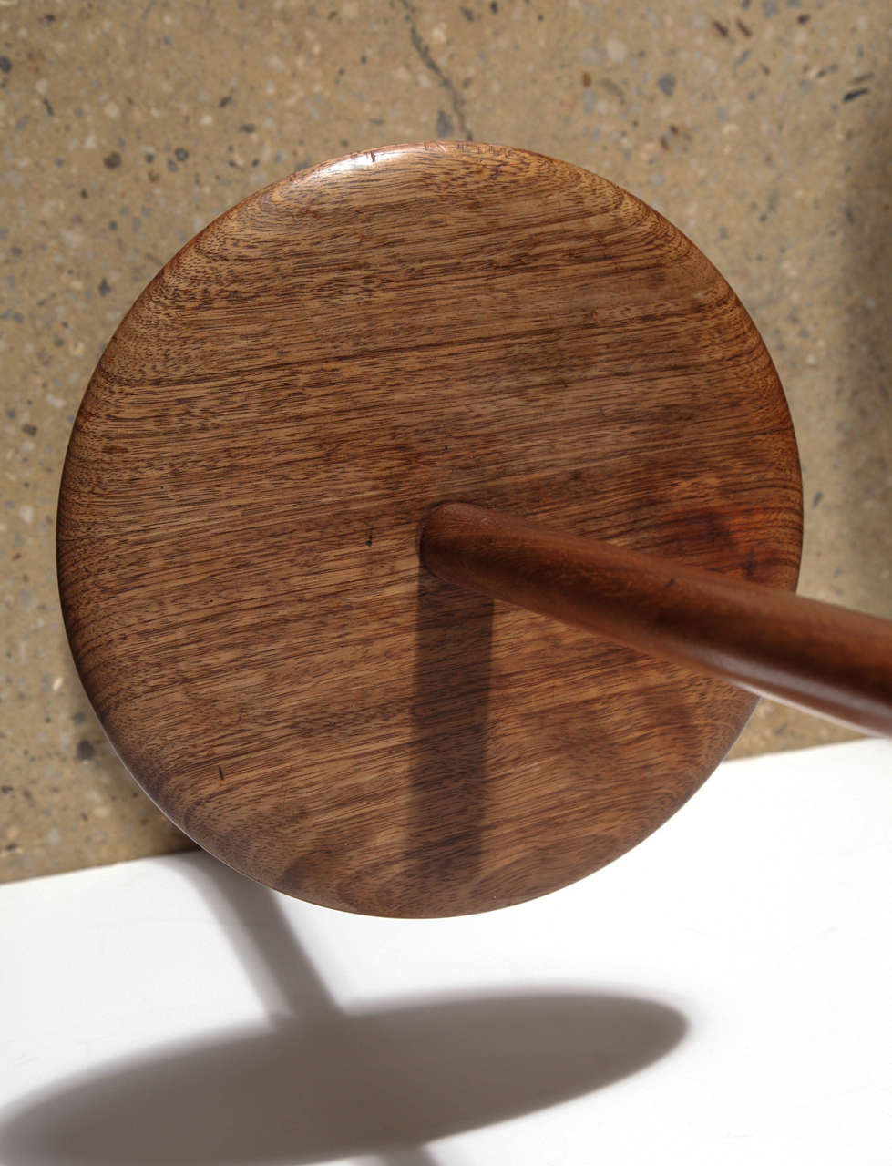 Mid-20th Century 1950's Danish Modern Teak Reading Lamp and Side Table combination