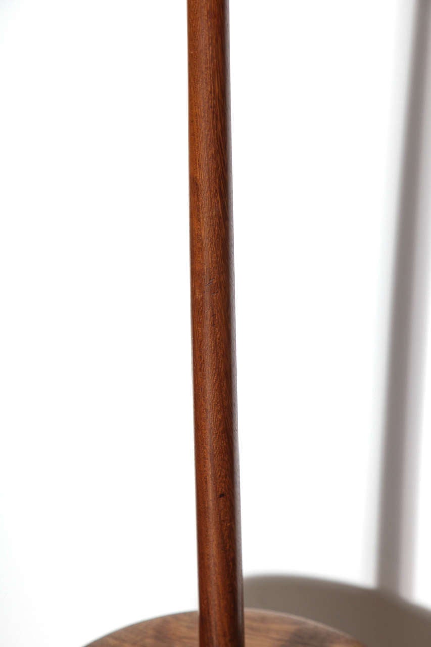 1950's Danish Modern Teak Reading Lamp and Side Table combination 1
