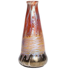 Loetz "Metallgelb Phanomen Genre 358" Vase, Austria, 1900