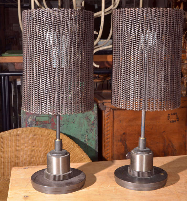 Table Lamp re-purposed from Industrial Conveyor Belts. Sold Separately, price listed is each.