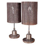 Vintage Industrial Conveyor Belt Lamps