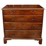Georgian Style Mahogany Chest on Bracket Feet