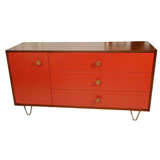 George Nelson dresser with cupcake pulls and hairpin legs