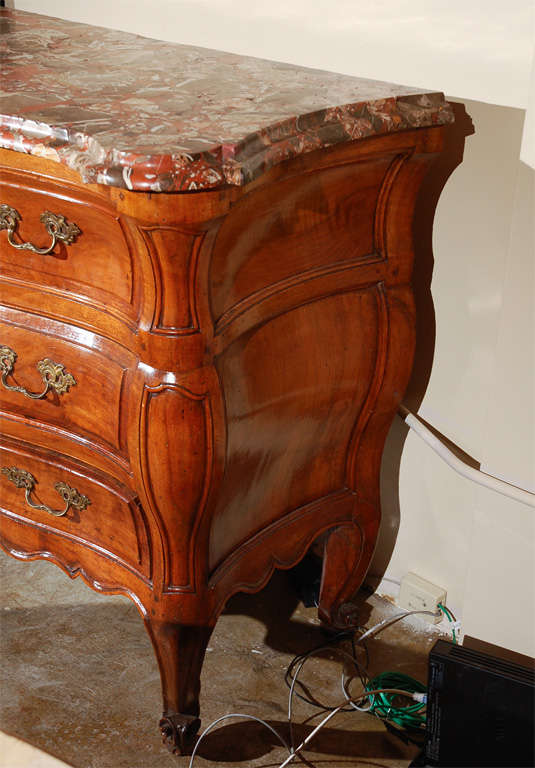 Antique, French Commode with Marble Top In Good Condition In Newport Beach, CA