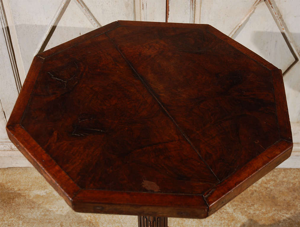19th Century Octagonal, Pedestal Table from Florence