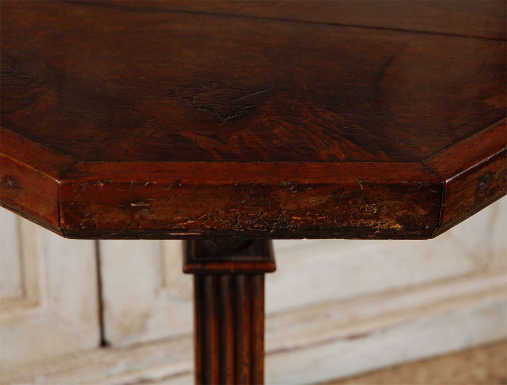 Octagonal, Pedestal Table from Florence 1