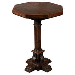 Octagonal, Pedestal Table from Florence