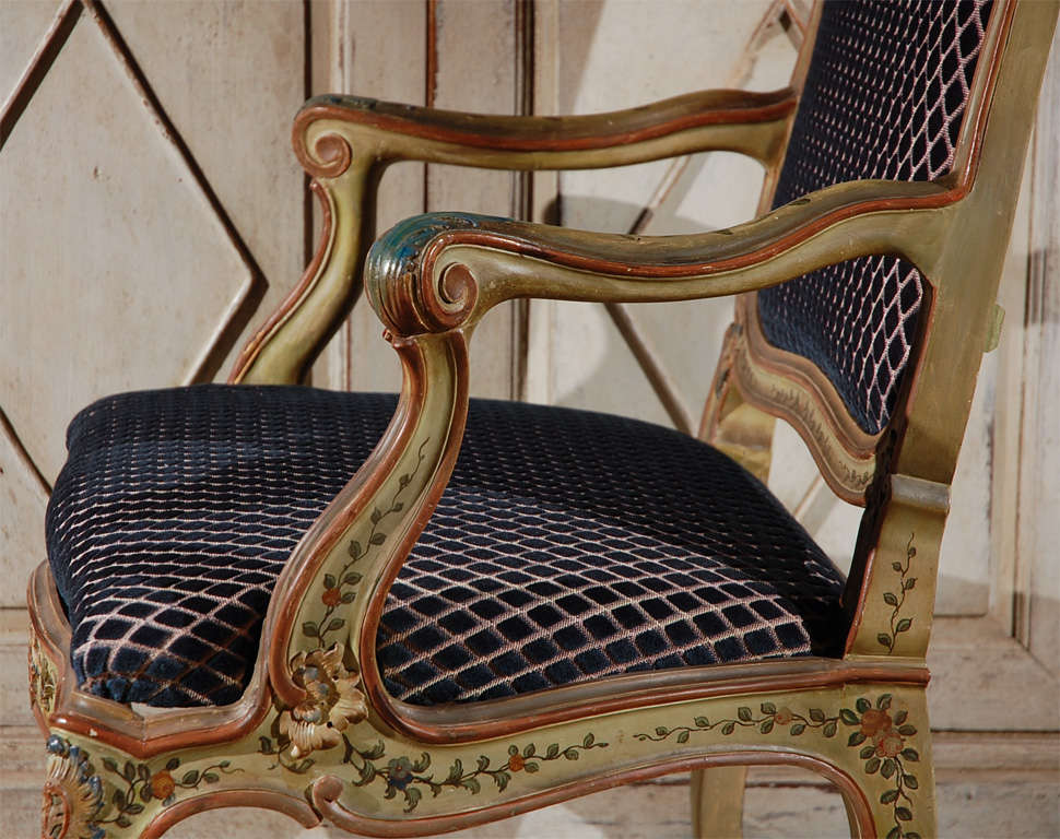 Set of Two, Antique Venetian Armchairs In Good Condition For Sale In Newport Beach, CA