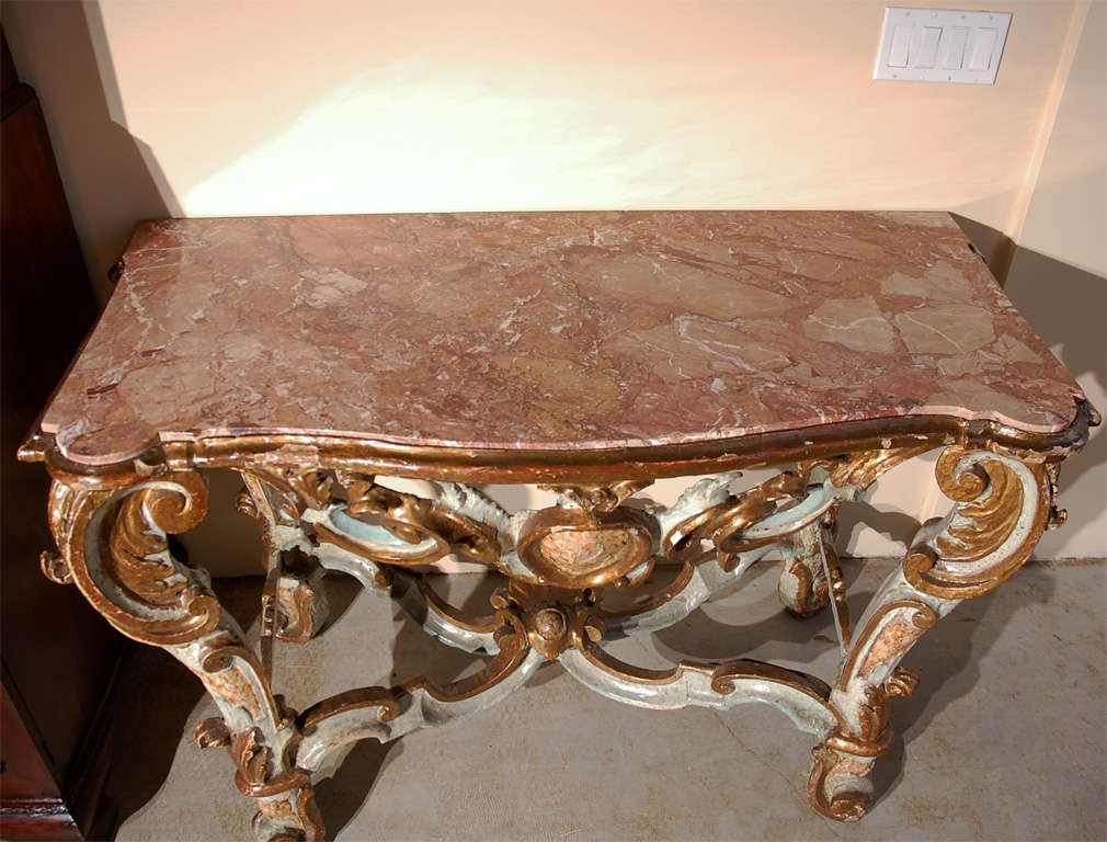18th Century Marble-Top Venetian Console 3