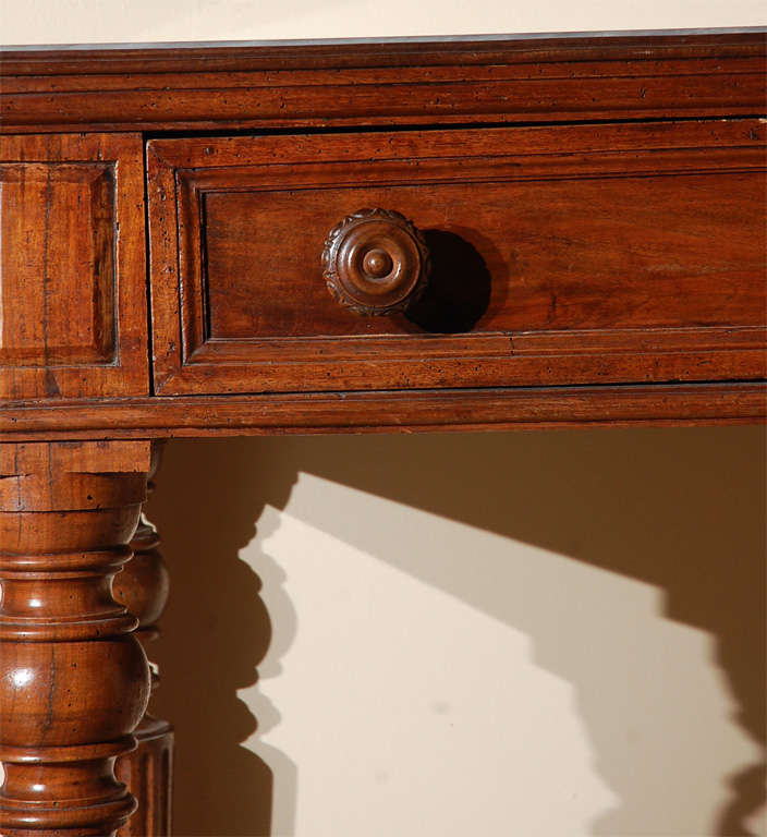 Hand-Carved Grand, 18th Century Genovese Console Table For Sale