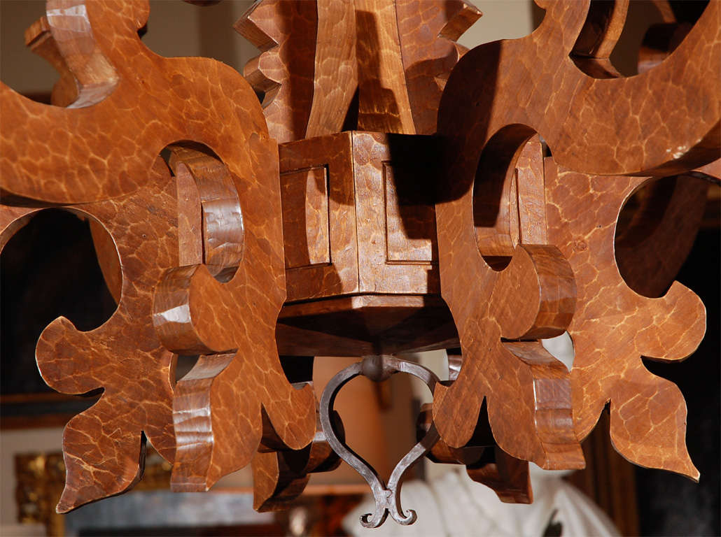 Tuscan Walnut Chandelier
