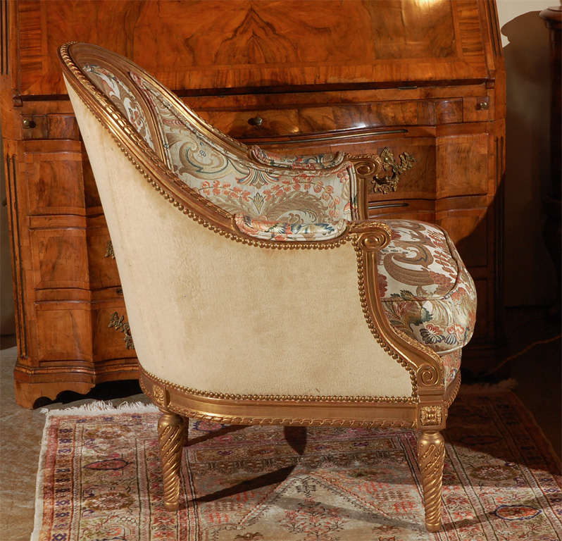 Cotton George VI Armchairs with Coreggio Fabric