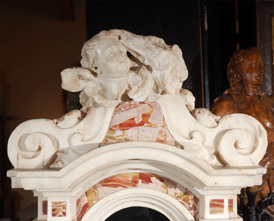 Baroque Tabernacle en marbre d'époque baroque, italienne en vente