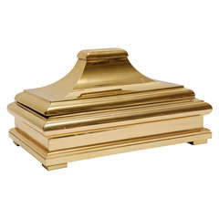 Large Decorative Brass Box by Chapman